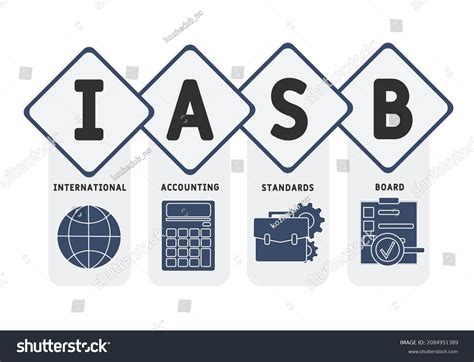 Iasb International Accounting Standards Board Acronym Stock Vector