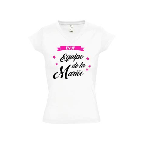 Tee shirt evjf équipe de la mariée Enterrement vie de jeune fille