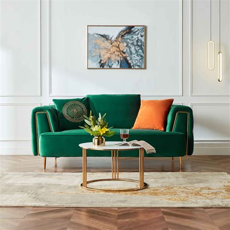 Emerald Green Sofa Baci Living Room