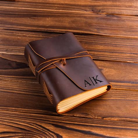 Customized Leather Journal Personalized Leather Journal Etsy