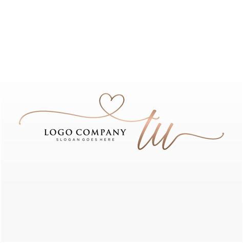 Inicial Tu Femenino Logo Colecciones Modelo Escritura Logo De Inicial