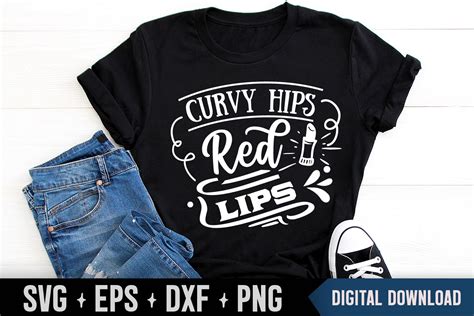 Curvy Hips Red Lips Svg Graphic By The Craft Kit · Creative Fabrica