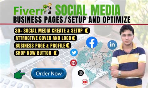 Create Social Media Accounts Business Pages Setup And Optimize By