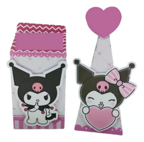 Kit Cx Cone Milk Personalizado Kuromi Pink Pegue Monte Frete Gr Tis