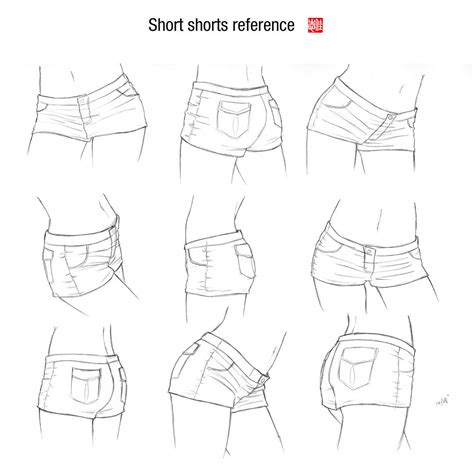 Short shorts reference by randychen - How to Art