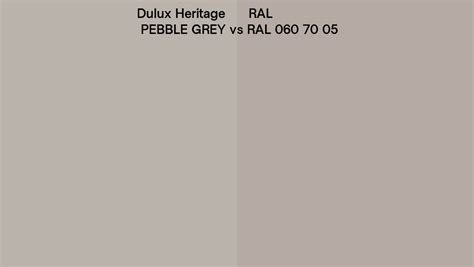 Dulux Heritage Pebble Grey Vs Ral Ral 060 70 05 Side By Side Comparison