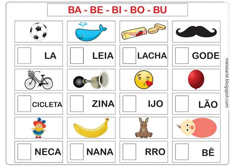 Atividade Com Ba Be Bi Bo Bu - 8