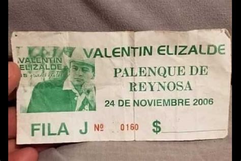 Recuerdan a Valentín Elizalde con foto del boleto de su último show