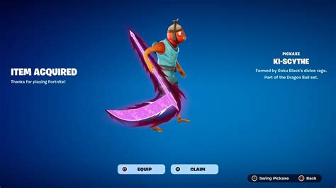 How To Get Ki Scythe Axe Pickaxe Now Free In Fortnite Free Ki Scythe