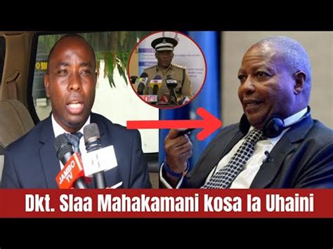 Dkt Slaa Kufikishwa Mahakamani Kwa Kosa La Uhaini Adhabu Ya Kifo