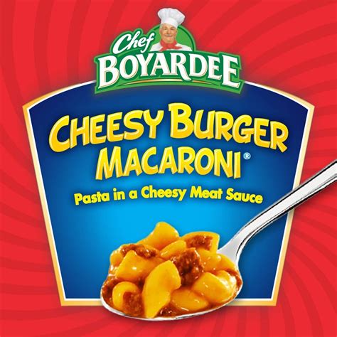 Chef Boyardee Cheesy Burger Macaroni 425g Lazada Ph