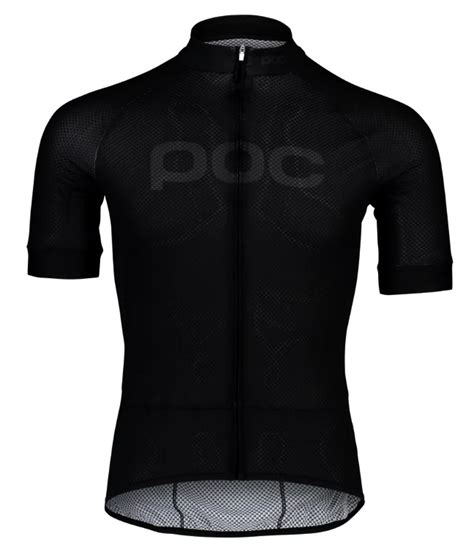 Cyklistický dres POC Essential Road Logo Jersey Uranium Black Sportega