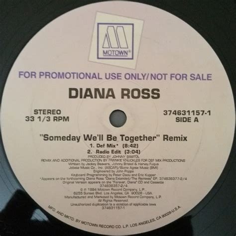 Diana Ross - Someday We'll Be Together (Frankie Knuckles Remixes) (1994 ...