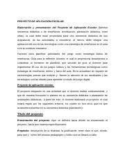 PROYECTO DE APLICACIÓN ESCOLAR PAE 2022 docx PROYECTO DE APLICACIÓN