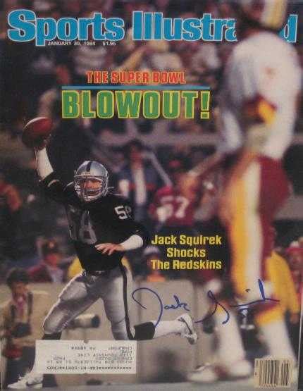 Jack Squirek autographed Sports Illustrated Magazine (Raiders)