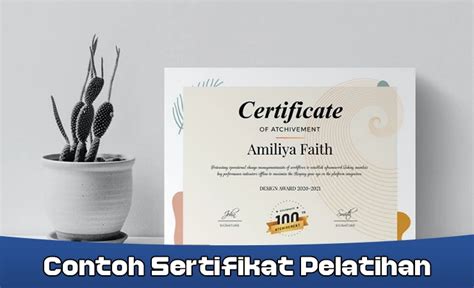 Contoh Sertifikat Pelatihan Pdf Word Fungsi Dan Cara Membuat