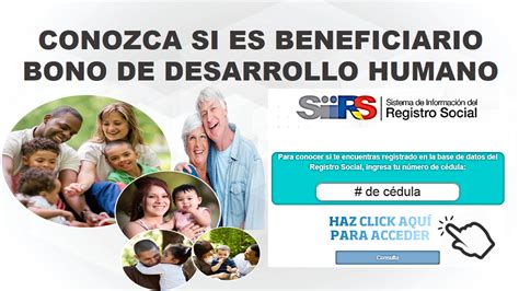 Conozca Si Es Beneficiario Del Bono De Desarrollo Humano 2024