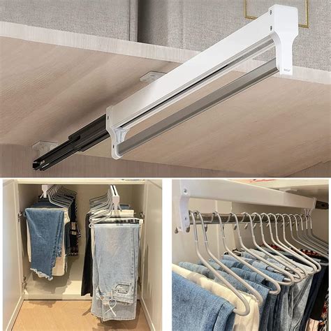 Amazon MAFAGE Pull Out Closet Valet Rod Adjustable Sliding Heavy