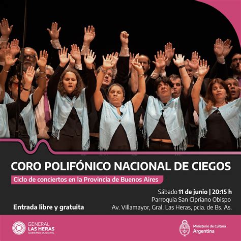 El Coro Polif Nico Nacional De Ciegos Visita La Ciudad Bonaerense De