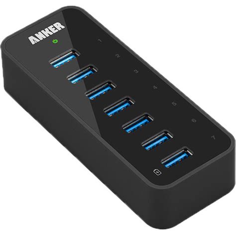 ANKER 7 Port USB A 3 0 Hub With Charging A7505112 B H Photo Video