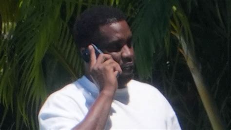 Diddy Is Pictured Talking On The Phone On Easter Sunday As He Takes A Walk Outside His 35