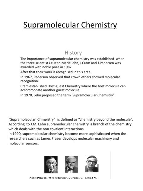 Supramolecular Chemistry | Supramolecular Chemistry | Chemical Product ...