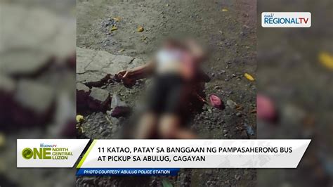 One North Central Luzon Katao Patay Sa Banggaan Ng Pampasaherong