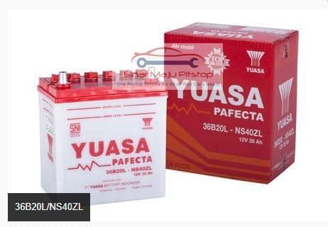 Jual Aki Basah Accu Mobil YUASA PAFECTA 36B20L NS40ZL AKI BARU 12V 35