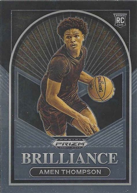 2023 Prizm Draft Picks Amen Thompson RC Brilliance 11 PWE EBay