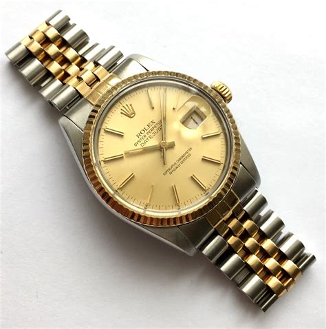 Rolex Datejust 16013 Vintage Steel Gold Jubilee Strap | Vintage Portfolio