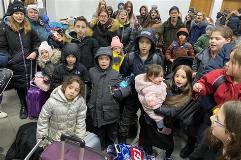 Hundreds of children rescued from Ukrainian orphanages as fighting rages