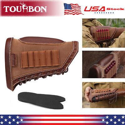 Tourbon Recoil Pad Rifle Cheek Rest Riser Gun Ammo Hold Buttstock Cover