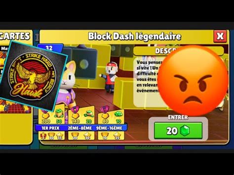 Je Retente Le Tournoi De Block Dash Legendary Sur Stumble Guys Youtube