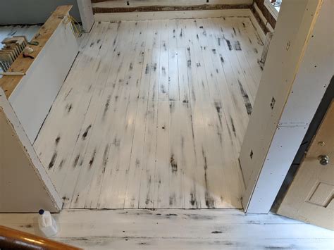 200 year old pine floors. One of the more interesting floors I've had