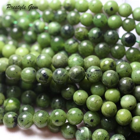 Nat Rliche 6mm 8mm Kanadischen Jade Nephrit Glatte Runde Perlen F R