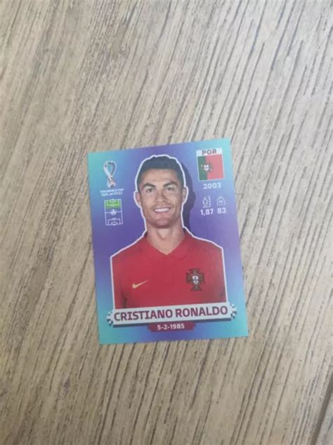 Cristiano Ronaldo Por Portugal Sticker Panini Fifa World Cup Qatar