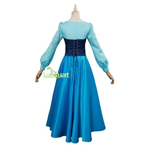 La Sirenita Ariel Traje Adulto Ariel Vestido De Satén De La Película La Sirenita Película Ariel