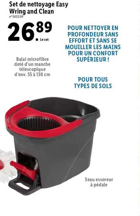 Promo Set De Nettoyage Easy Wring And Clean Chez Lidl ICatalogue Fr