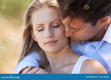 Sharing A Tender Moment Closeup Shot Of An Affectionate Young Couple