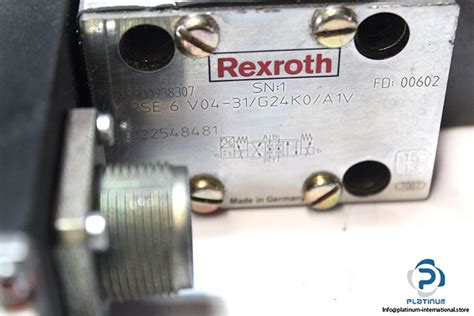 Rexroth R900938307 Directional High Response Control Valve Platinum International