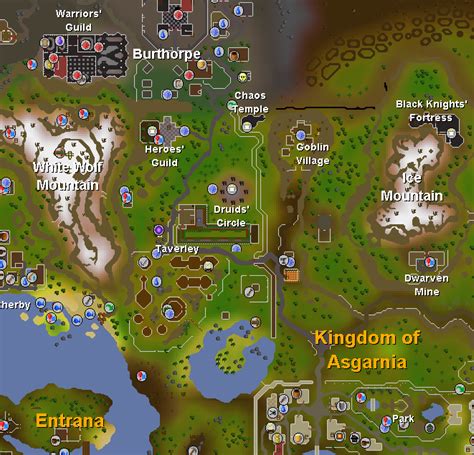 Runescape World Map Map