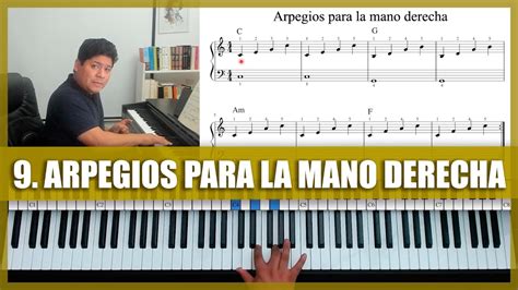 9 CURSO COMPLETO DE PIANO ARPEGIOS PARA LA MANO DERECHA YouTube