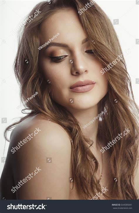 Lovely Woman Face Nude Makeup Studio Stock Photo Shutterstock