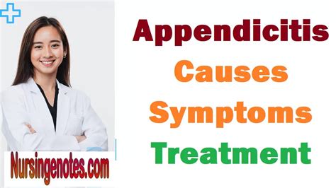 Appendicitis Causes Symptoms And Treatment Nursingnotes