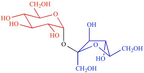 Disaccharide Molecule Structure