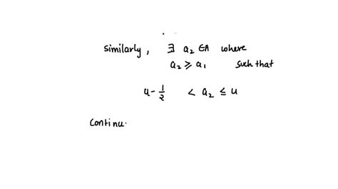 Solved Problem Let S Be Nonempty Bounded Subset Of R Prove That There