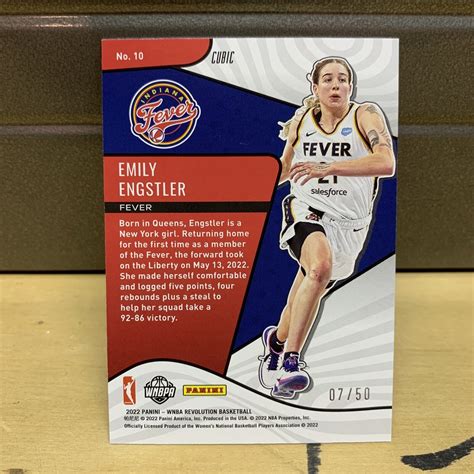 2022 Panini Revolution Emily Engstler 50 Cubic 10 983 Rookie Rc Fever