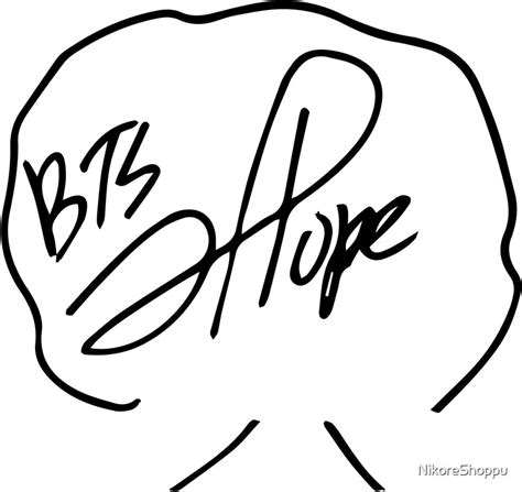 Bts Signature Of Jhope By Nikoreshoppu Redbubble