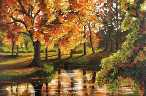 Autumn - acrylic painting by ArianaEldarion on DeviantArt