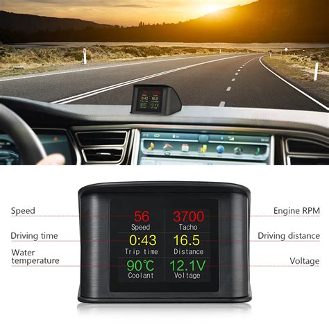 P10 For Hud Universal Speedometer Obd Smart Digital Head Up Display